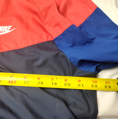 Vintage Nike Hoodie Full Zip Size M Red And Navy Women Medium Pockets Lined
