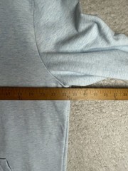 Criquet Collared Sweatshirt Men’s Large Heather Ice Blue Cotton Stretch Fleece