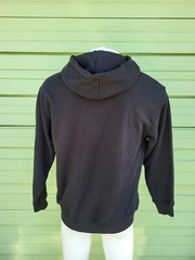 ZARA MAN BLACK BASIC LONG SLEEVE HOODY FRONT POCKET SWEATSHIRT XL 5221A Defects