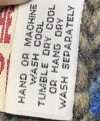 Gypsy Baja Hoodie One Size Multicolor Woven Drug Rug Hippie Boho Pullover Nepal