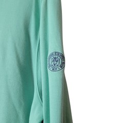 Vineyard Vines UNISEX Mint Green Half-Zip Pullover Pima Cotton Whale Logo