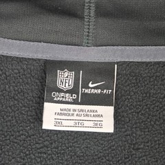 NIKE x LIONS Mens Size 3XL On-Field Therma-Fit Hoodie Full Zip Sweatshirt XXXL