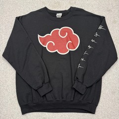 Ripple Junction Naruto Shippuden Sweatshirt Mens Large Black Akatsuki Cloud