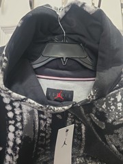 Air Jordan MVP 6 Rings Print AOP Pullover Hoodie NWT Mens Size XL HF9307-045 Blk