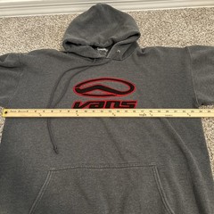 Vintage Vans 90s Y2K Gray Hoodie Skate BMXx Hook Ups Men’s Size XL