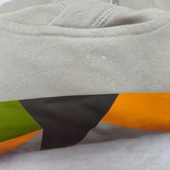 Jack Wolfskin Hoodie Mens Large Beige Pullover Hooded Pockets Lined Graphic