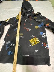 Brooklyn Cloth Hoodie Men Size M Black Sweatshirt Hip Hop Back To School Doodle