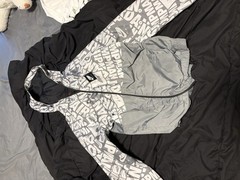 Nike Jordan Jumpman Full Zip Hooded Hoodie Gray/Black/White youth M AO1082-021