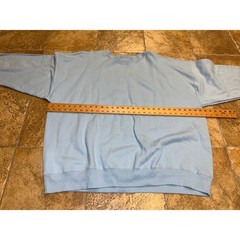 Vintage Hanes Ultimate Cotton Printpro Sweatshirt Light Blue Unisex 3XL Pullover