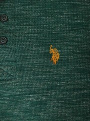 US Polo Assn. Green Shirt (Men Size S Small) Long Sleeve Cotton/Polyester