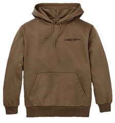 Filson Prospector Embroidered Hoodie Dark Tan Brown Diamond Mens S NWT