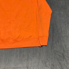 Jockey Sweatshirt Mens Medium Orange Rayon Stretch Side Slit Cozy Fleece Lined
