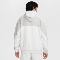 NEW Nike Air Fleece Hoodie HJ0273-009 Photon Dust Smoke Grey Royal Mens Size L