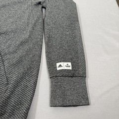 Reigning Champ Hoodie Mens Large Gray Adidas Zip Up Sweater Jacket Stretch Gym