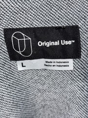 Original Use black, white, and gray color block crewneck sweatshirt