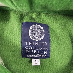 Trinity College Dublin Hoodie Men L Green Pullover Collegiate University Ireland