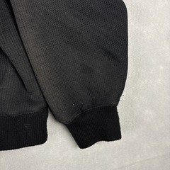 Vintage Dickies Waffle Knit Fleece Lined Jacket Men’s Large Black Faded Zip Up