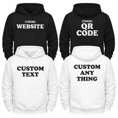 Custom Photo and Text Hoodie, Personalised Unisex , Your design or text Printed