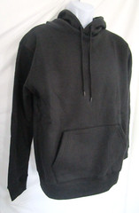 R/ A Mens L Hoodie/Sweatshirt Long Sleeve Black NWT THICK HEAVY