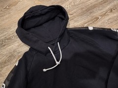 G-Star Raw Hoodie Mens XL Black Sustainable Pullover Logo Streetwear Sweatshirt