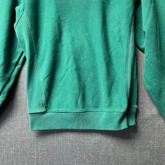 Champion Reverse Weave Men’s Sweatshirt Size S Green Round Neck Patch Logo