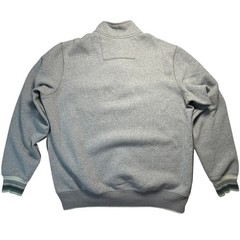 Tommy Bahama Jeans Island Modern Fit Snap Henley Fleece Pullover Gray Mens Large