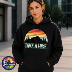Take A Hike Hoodie Funny Hiking Mountain Adventure HoodyOutdoor Walking Camping
