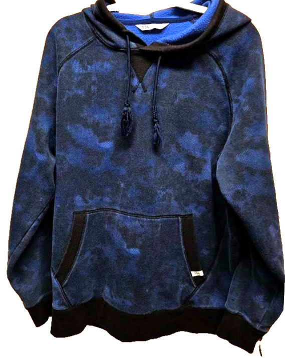 Dicks Men XL Athletic Pullove Sweatshirt Drawstring Hoodie Blue Kangaroo Pocket
