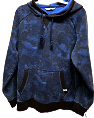 Dicks Men XL Athletic Pullove Sweatshirt Drawstring Hoodie Blue Kangaroo Pocket