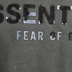 Fear of God Essentials Hoodie Mens Size Large Black Stretch Limo Sweatshirt Read