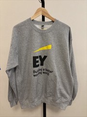 EY Logo Unisex Sweatshirt Large Big Four 4 Accounting Firm