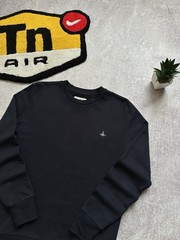 Vivienne Westwood Orb Embroidered Crewneck Sweatshirt Black Pullover Size M Mens