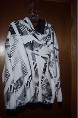 DC Superman Zipper Hoodie White Black VHTF NWT Small – Medium