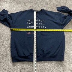 Gildan Heavy Blend Sweatshirt Mens XL Navy Blue Motivator Believer Soft Crew