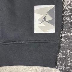 Nike Jordan Lightning Bolt Hoodie Men Medium Black FB7021-010 23 Spellout NEW
