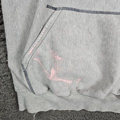 Triple Five Soul Gray Hoodie Pullover Spell Out Logo Casual Size L