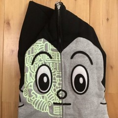 BAPE × Astro Boy full zip hoodie Black A Bathing Ape Size L