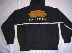 Friends TV Show Hoodie OFFICIAL Pullover Men’s Size XL couch graphic