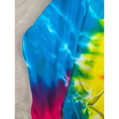 Colortone Hoodie Mens L Multicolor Tie Dye Hershey Graphic Pullover Sweatshirt
