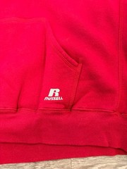 Russell Athletic Hoodie, Color Red, Size XXL, Made In Bangladesh.