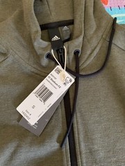 Adidas Fleece Hoodie In Green Size Small NWT