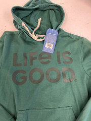 $65 Life Is Good Simply True Fleece Hoodie NWT Sz XS,S,M,L,XL,XXL Color Choice