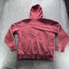 L.L. Bean Katahdin Iron Works Hoodie Mens LT Red Sherpa Lined Full Zip Fleece