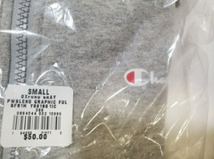 Champion Mens Powerblend Fleece Full Zip Hoodie Oxford Gray Zip Front NWT