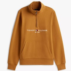 Tommy Hilfiger Men’s Regular Fit Embroidered Tommy Logo Quarter-Zip Sweatshirt