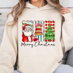 Merry Christmas Santa Sweatshirt Unisex Holiday Festive Apparel