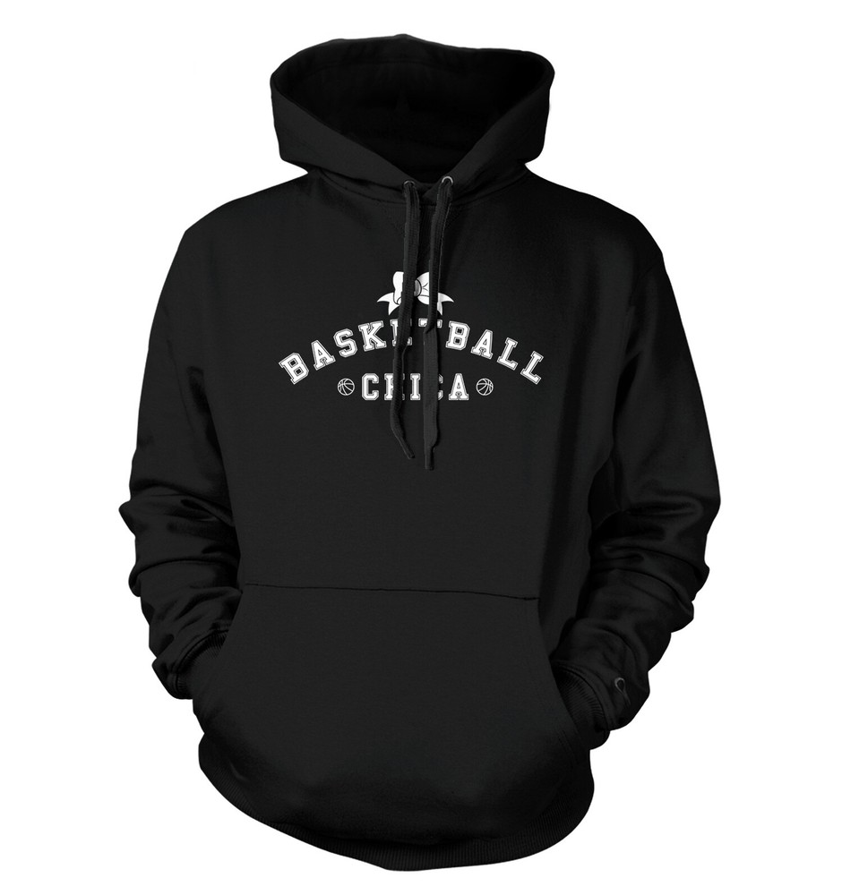 Basketball Chica – Girl Women Ribbon Sports Hoops Unisex Hoodie