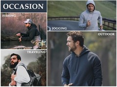 3-Pack Men’s Heavyweight Premium Fabric Fleece Lined Pullover Hoodie (S-2XL)