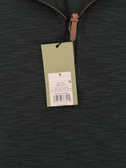 NWT Goodfellow & Co Mens Green Quarter Zip Pullover Size Small Cotton Blend