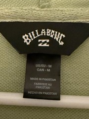Billabong Abner Hoodie Men’s M Green Gray Colorblock Full Zip Sweatshirt NWT